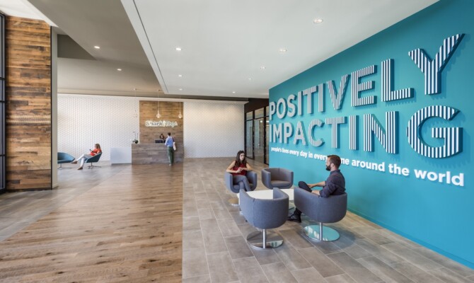 Shark Ninja Headquarters, Location: Needham MA, Architect: Sasaki